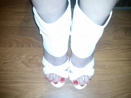 Trendy  biele gladiátorsky, 39