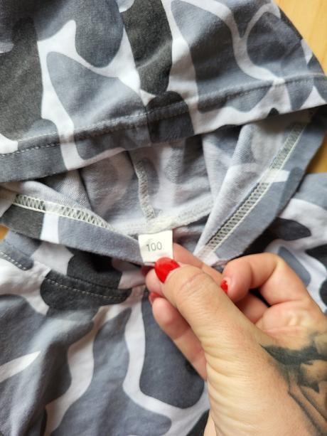 Maskáčová mikina veľkosť 100, 98