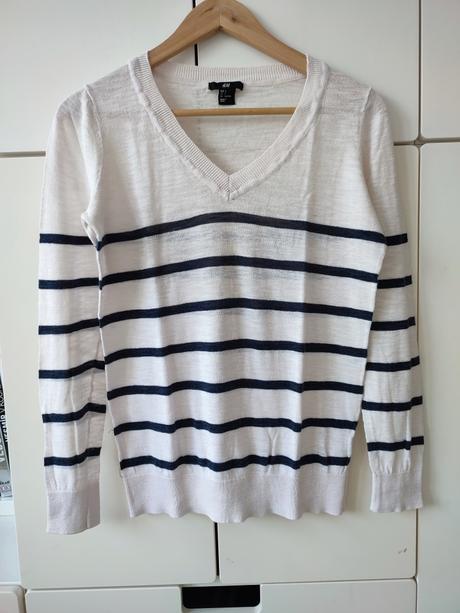 Námornícky svetrík 36/38, h&m,s