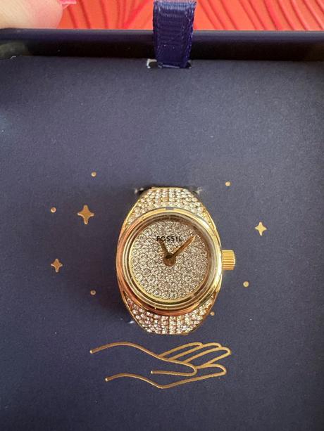 Fossil hodinky na prst s visačkou, fossil