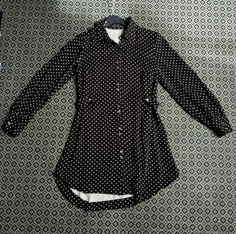 Predĺžená bodkovana košeľa, mohito,36