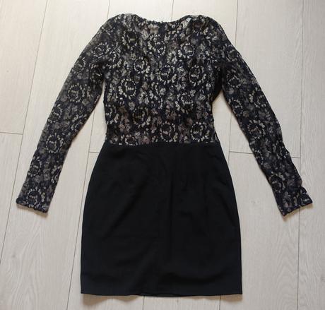 Zlatočierne šaty sugarlips, xs