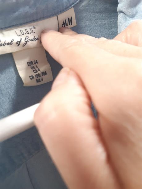 Ľahučké rifľové šaty, h&m,34