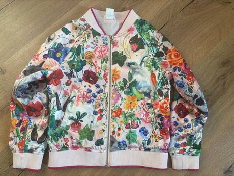 Leskla satenova bombera s podsivkou, h&m,122