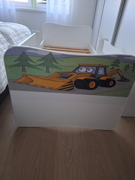 Detska postel - bager, šírka (cm): 80,dĺžka (cm): 160