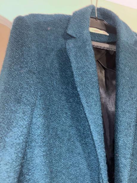 Smaragdovy kabát mango xs/s, mango,xs