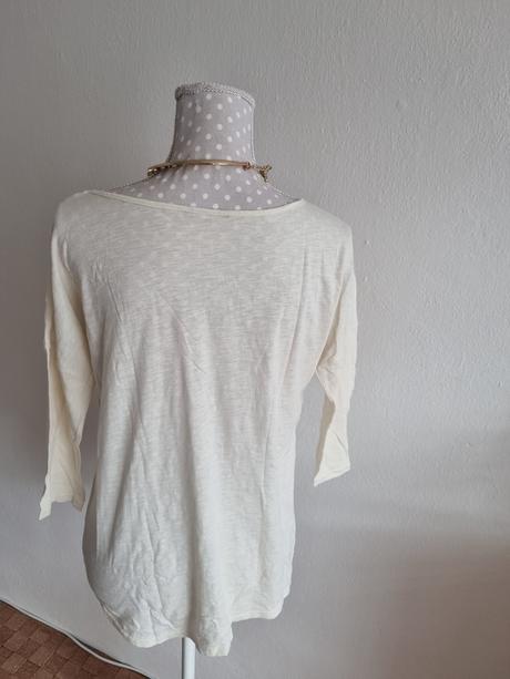 Maslový top s čipkou f&f veľ. 38, f&f,38