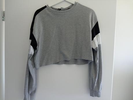 Crop mikina, h&m,m