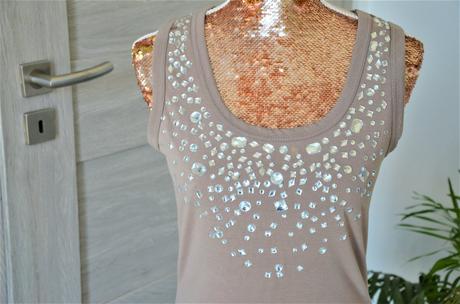 Tričko s kamienkami-m, bonprix,m
