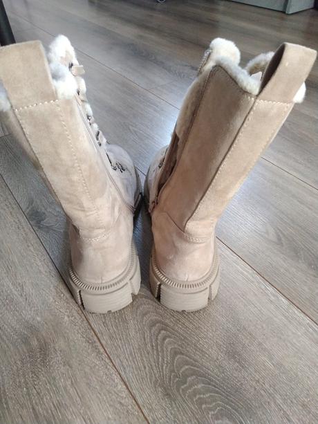 Semišové čižmy zateplené, deichmann,37