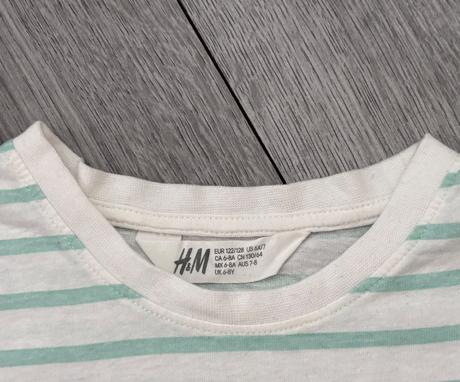 Námornícke tričko veľ. 122/128, h&m,128