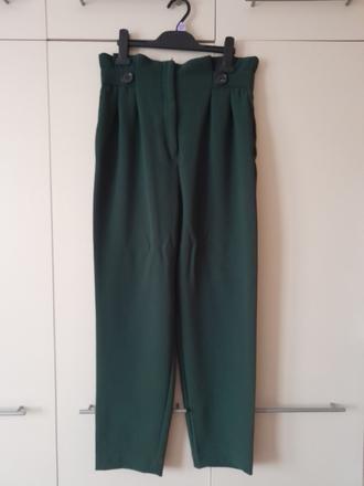 Nohavice s vysokým pásom, h&m,38