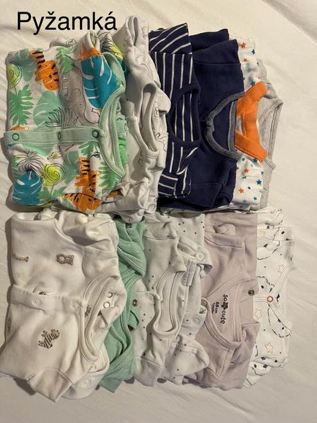 Balík oblečenia chlapec 3-6 mesiacov 56-62-68, 50–62