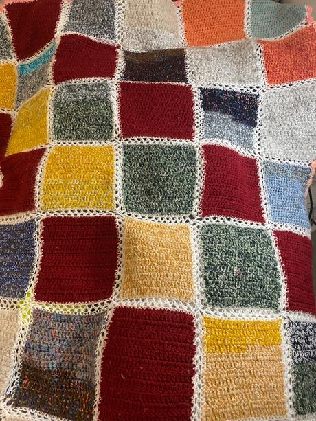 Krásna rôznofarebná ručne robená deka prikrývka 1,