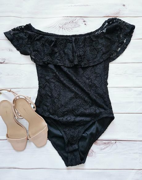Krásna čipková body- blúzka, 36