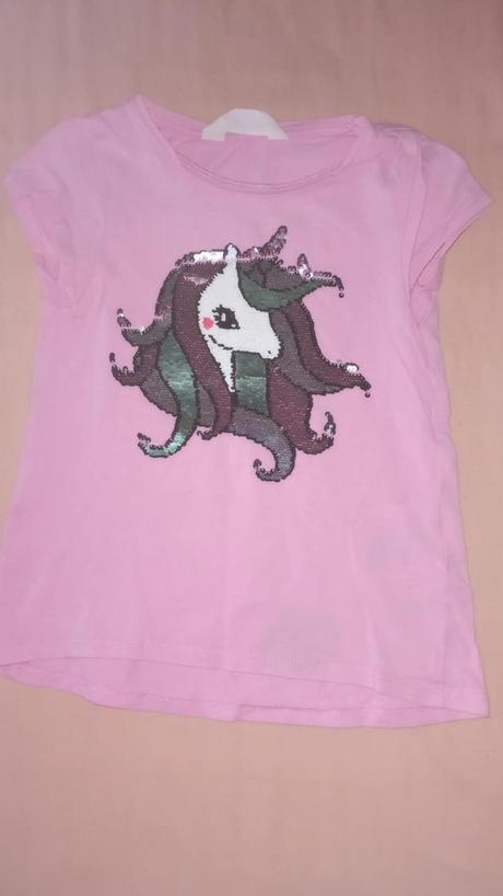 Tričko s jednorozcom, h&m,110
