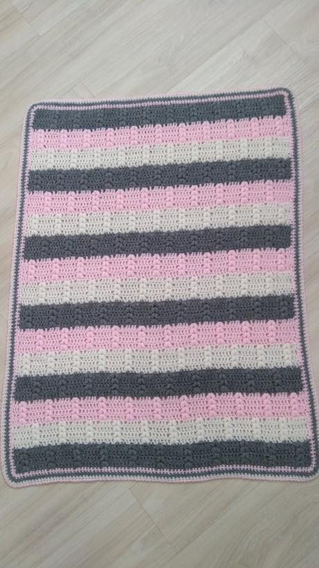 Háčkovaná deka do kočíka,