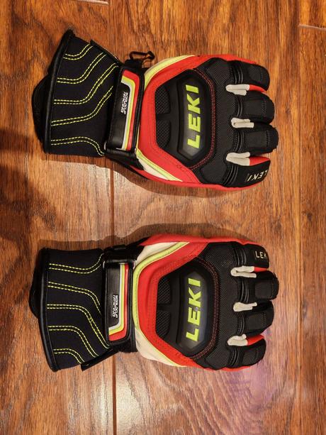 Lyžiarske detské zjazdové rukavice leki worldcup, s