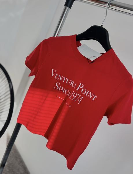 Červené tričko, zara,s