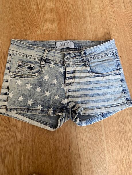 Kraťasy rifľové, xs