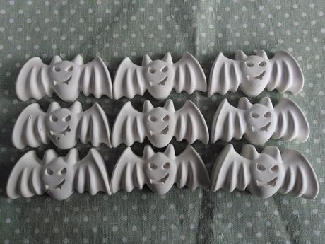 Sadrovy netopier halloween,