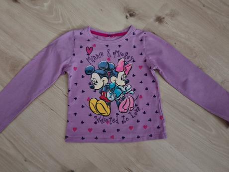 Fialové tričko mickey-minnie 92-110, disney,110