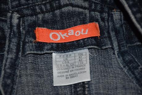 Velmi pekna riflova suknickana traky osh-kosh, oshkosh,110