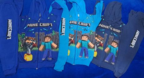 Nove supravky minecraft po 19,90 eur, 122 - 164