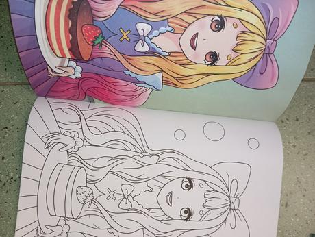 Manga omaľovánka color action, 