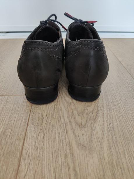 Čierne kožené oxfordky tamaris, tamaris,38