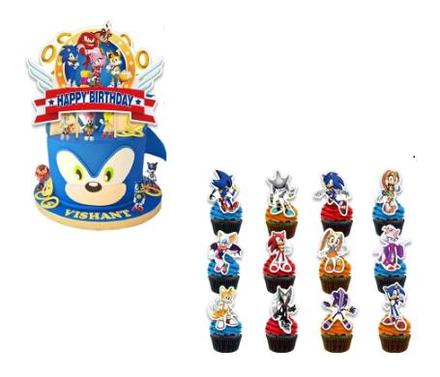 Tortový zápich sonic 04 (13ks) - skladom, tz-157,