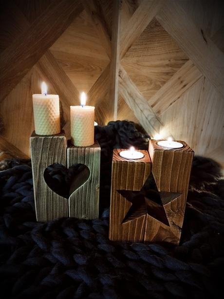 Svietniky srdce/hviezda,