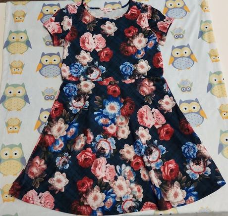 Kvietkované vintage šaty zn.miss e-vie veľ.140/146, e-vie,140