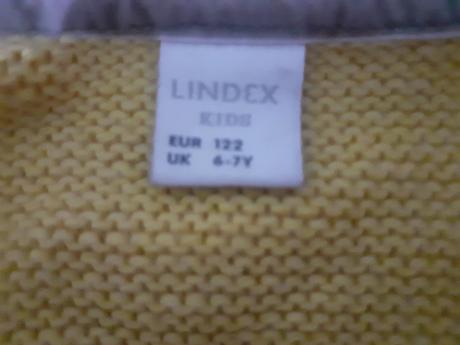 Žltý hrubší sveter 122 lindex, lindex,122
