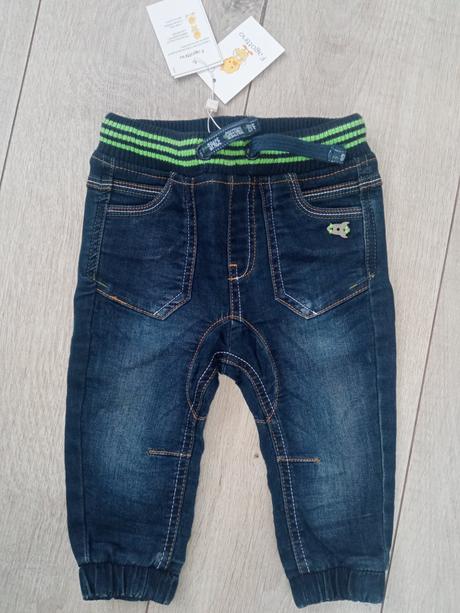 Chlapčenské tmavomodré rifle (9-12mes.), fagottino,74