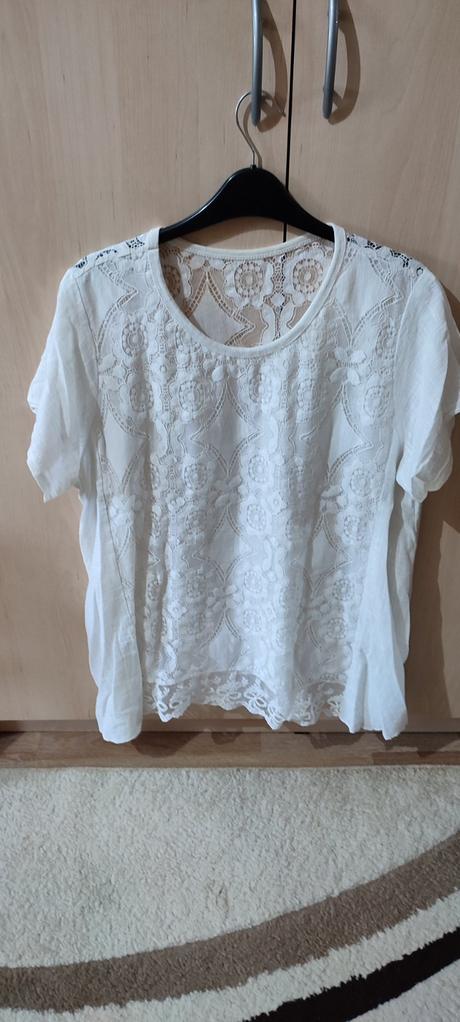 Biela čipkovaná tunika, alive,xl