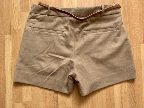Zara hnedé krátke nohavice s opaskom, zara,128