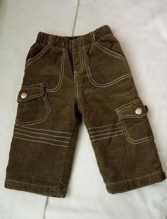 Oteplené nohavice na zimu, 80