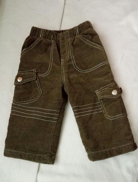 Oteplené nohavice na zimu, 80