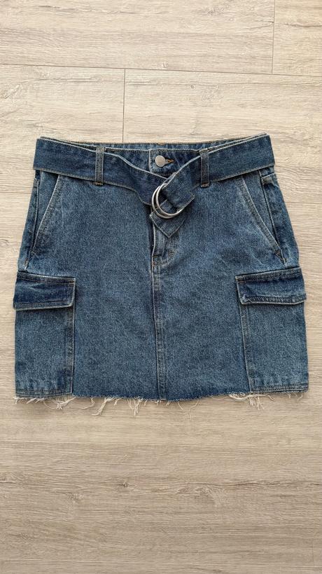 Riflova sukňa cropp, denim,xs