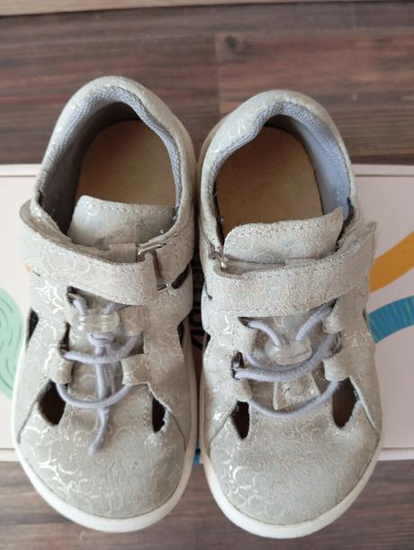 Barefoot sandálky jonap b9 béžovozlaté 28, jonap,28