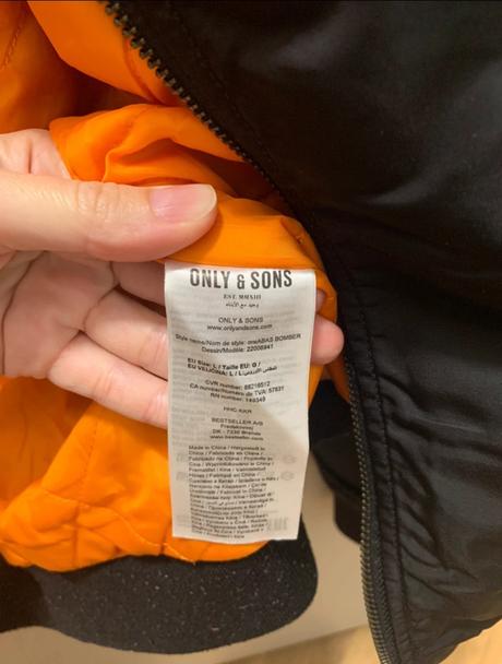 Čierny bomber only&sons abas, l
