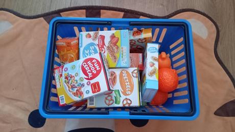 Predám detský nákupný košík s produktmi, 