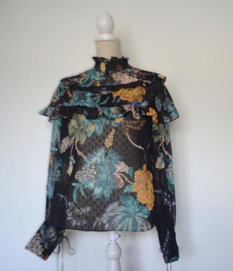 Karen millen - blúzka s kvetinovým vzorom, veľ.36, 36
