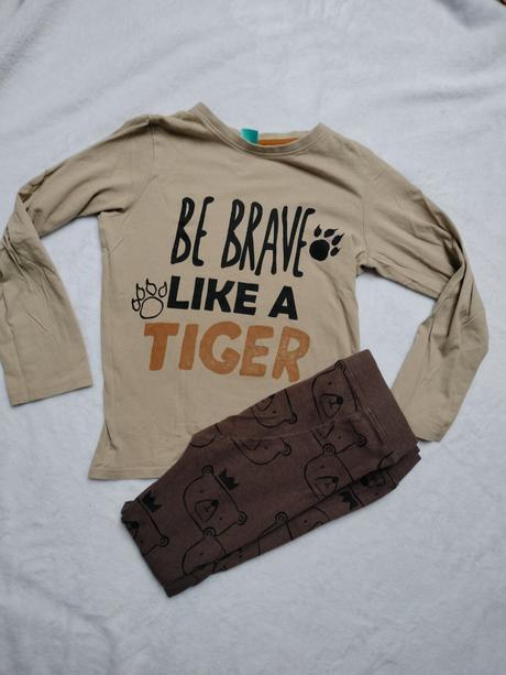 Dvojdielne pyžamo hnedé, next,128