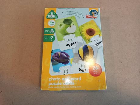 Photo and word puzzle cards,