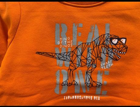 Detská oranžová mikina, lupilu,104