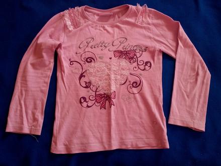 Dievčenské tričko s dlhým rukávom, 110