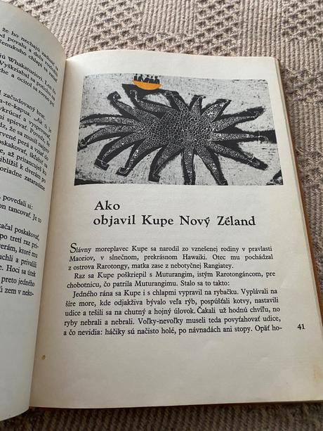 Stará kniha obrova stupaj maorijské rozprávky 1965,