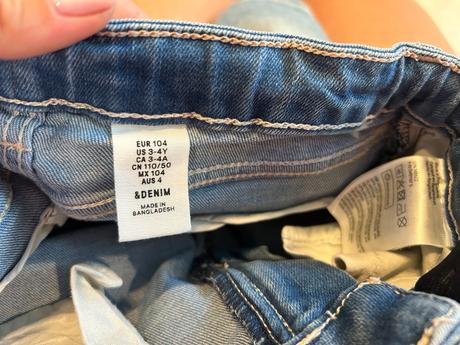 Kraťasy zn.h&m (veľ.104), h&m,104